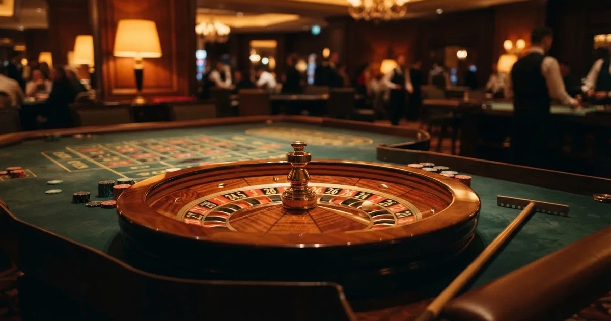 Färgglada bollar snurrar i en glaskupol i en lottomaskin, mjukt ljus speglas på kupolen — spela roulette i sverige